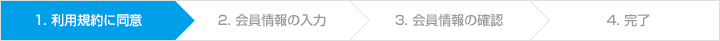 会員登録の流れ